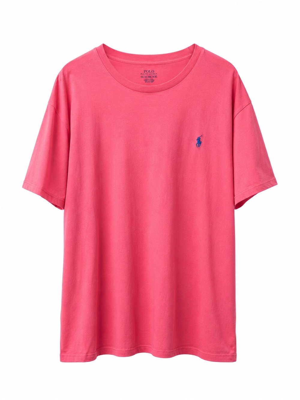 Polo by Ralph Lauren Short Sleeve Crewneck Tee in Pink with Blue Pony